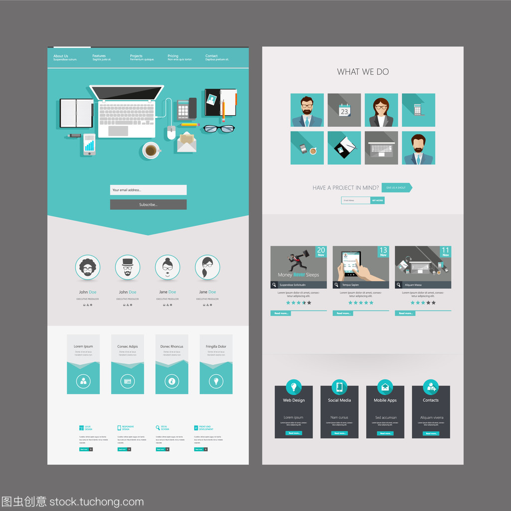 一頁式網站 頭設計要點與模板應用